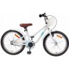 Detský bicykel 20 palcov pre deti vo veku 6-11 rokov, biely
