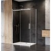 New Trendy Sling sprchovací kút 100x80 cm štvorcová chromová lesklé/priehľadné sklo D-0180A/D-0100B