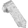Strieborná kravata s trblietkami