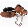 Úzke hnedé putá S Primal Bond Whips