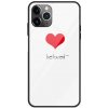 Ochranné sklo na zadnú časť telefónu na iPhone 11 - Red Heart