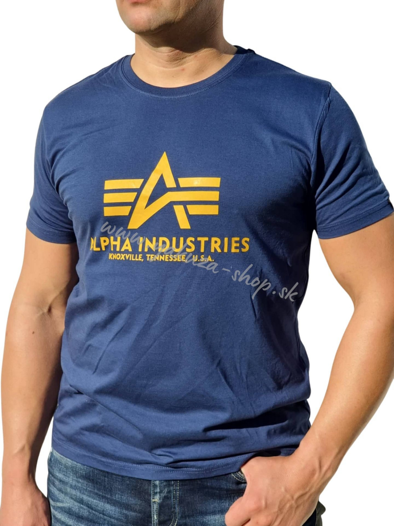 Alpha Industries Basic T-shirt New navy tričko pánske modré