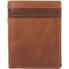 Pánska Kožená Peňaženka Impex Dvojité prešívanie ochrana RFID 9,5x13 cm hnedá Veľkosť: UNI