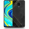 Picasee silikónový prehľadný obal pre Xiaomi Redmi Note 9 Pro - Black tile