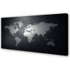 Obraz canvas Čiernom pozadí White mapa 100x50 cm