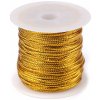 Šnúrka s lurexom Ø2 mm okrúhla, vianočná - 1 ks 2 zlatá