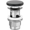 Villeroy & Boch - Umývadlová výpusť, ClickClack, Pure Black 681700R7