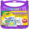 Crayola, 04-0378-E-000, Create & Colour, cestovná sada pasteliek s pracovnými listami, 65 ks