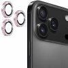 ENKAY sklá posádzané kamienkami na ochranu šošoviek zadného fotoaparátu pre iPhone 17 Pro / 17 Pro Max - ružová - možnosť vrátiť tovar ZADARMO do 30tich dní