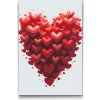 Vymalujsisam.sk Maľovanie podľa čísiel - Srdce zo sŕdc Veľkosť: 20x30cm, Rám: Na kartónovej doske
