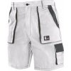CANIS Pánske kraťasy CXS LUXY TOMÁŠ, bielo-sivé, konfekčné veľkosti, Veľkosť 56