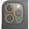 AppleKing tvrdené sklo s trblietavými rámčekmi na ochranu šošoviek fotoaparátu pre iPhone 11 Pro / 11 Pro Max - zlaté - možnosť vrátiť tovar ZADARMO do 30tich dní