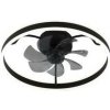 LED stropné svietidlo Rabalux Fanfy, s ventilátorom (71337) čierne