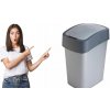 Kôš na odpadky 25 l Curver Flip Bin, sivý plast na recykláciu
