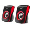 Reproduktory GENIUS SP-Q180 Red, 2.0, 6 W, napájanie USB, 3, 5