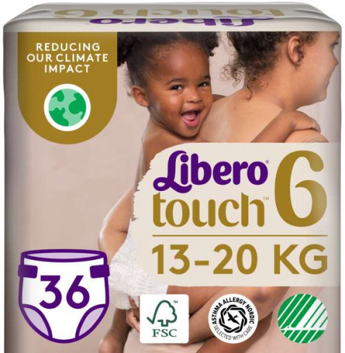 Libero Touch Jumbo 13-20 kg Junior 6 36 ks