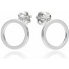 Soliter Elegantné strieborné náušnice Krúžky 431 001 02873 04
