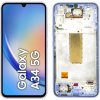 Samsung Galaxy A34 5G (SM-A346B) LCD displej + dotyková plocha + rám fialová - originál GH82-31200D, GH82-31201D