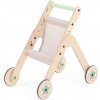 MamaToyz drevený hrací stolík a chodítko Trio Stroller 53 x 32 x 55 cm, prírodná, NOVINKA