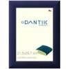 DANTIK rám na obraz 21x29,7 | LEDVINKA modrá (Sklo Čiré) (Vyrobené s láskou od nás)