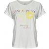 Only Play Tričká s krátkym rukávom ONPAUB-BLUR ON SS BAT LOOSE Biela
