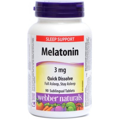 Webber Naturals Melatonin 3 mg 90 tabliet