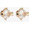 Luxusné náušnice s motívom kryštálových rybičiek