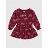GAP Baby mikinové šaty s logom Červená 2YRS Červená Červená