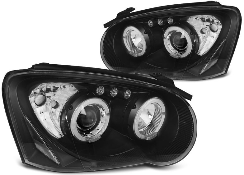 TUNING-TEC Predné svetlá, SUBARU IMPREZA II GD, 2003-2005, ANGEL EYES BLACK