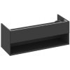 Ravak Lite - Umývadlová skrinka 120x45x43 cm, 1 zásuvka, matná čierna X000001868