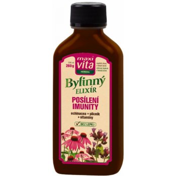 MaxiVita Herbal Bylinný sirup posilnenie imunity výživový doplnok 260 g