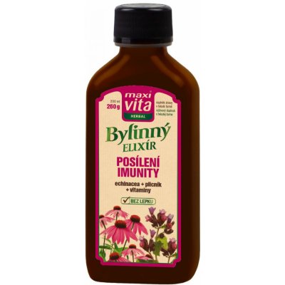 MaxiVita Herbal Bylinný sirup posilnenie imunity výživový doplnok 260 g