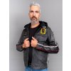 Max Original Leather Pánska kožená bunda JLI hood black (M 44-46) - Čierna - M
