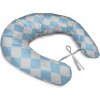Sablio Tehotenský vankúš Bielo-modré kosoštvorce