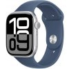 Apple Watch Series 10 GPS 42mm Silver Aluminium Case with Denim Sport Band - SM MWWA3QCA