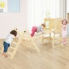 Costway Učiaca veža + Piklerové trojuholník (Montessori sada 7v1 Natural)