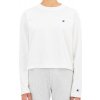 Tričko CHAMPION biele Crewneck Long Sleeve Croptop 113365 WW001 WHT Veľkosť S