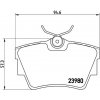 BREMBO Sada brzdových platničiek kotúčovej brzdy P59041