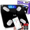 KÚPEĽŇOVÁ VÁHA SLIM ANALYTICKÁ ELEKTRONICKÁ SMART LCD 180KG iOS Android