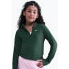 Nike Girls Dri FIT Long Sleeve 1/4 Zip fir/white