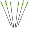 By Beier Germany 6 karbonových šípů do kuše Excalibur 20“ Firebolt