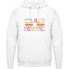 AWDis Hoodie Mikina Nápis Rovnosť je krásna Arktická biela