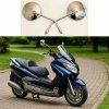 Spätné zrkadlá na bicykel/motocykel 2ks: chróm okrúhle - 11 cm
