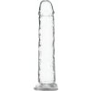 Addiction Crystal - prísavková dildó (priehľadná) - 18cm