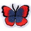 Nažehlovačka motýľ - 2 ks 10 červená tm