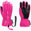 Detské lyžiarske rukavice Reusch Ben fuchsia purple/knockout pink