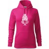 Eat sleep tennis - Mikina dámská Cape s kapucí - 2XL ( Purpurová )