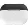 AppleKing dvojfarebný silikónový obal pre AirPods Pro - čiernobiely - možnosť vrátiť tovar ZADARMO do 30tich dní