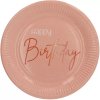 Papierové taniere Elegant Lush Blush 23 cm - 8 ks