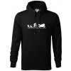Evolution of man (supersport) - Mikina pánska Cape s kapucňou - 4XL ( Čierna )